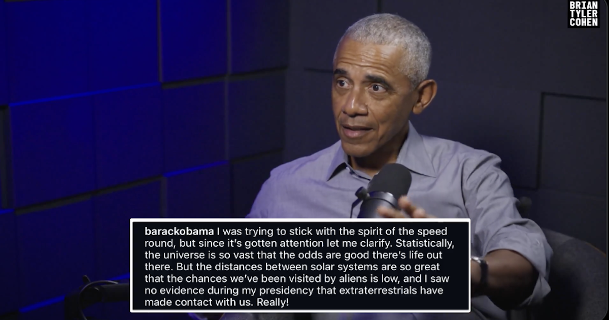 Obama Claims Aliens Exist, Backtracks Hours Later