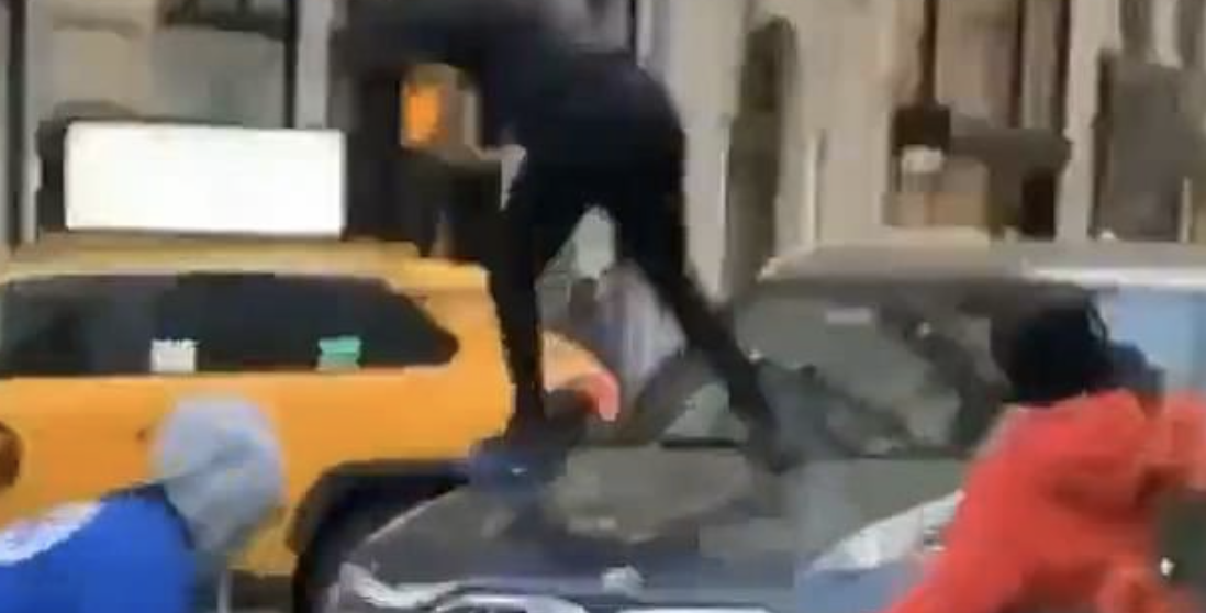 The Moment 50 Teens Started Attacking A Random SUV Is Absolutely Horrifying…