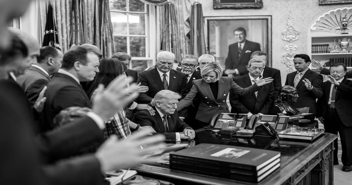 Faith Leaders Flood White House to Pray Over POTUS
