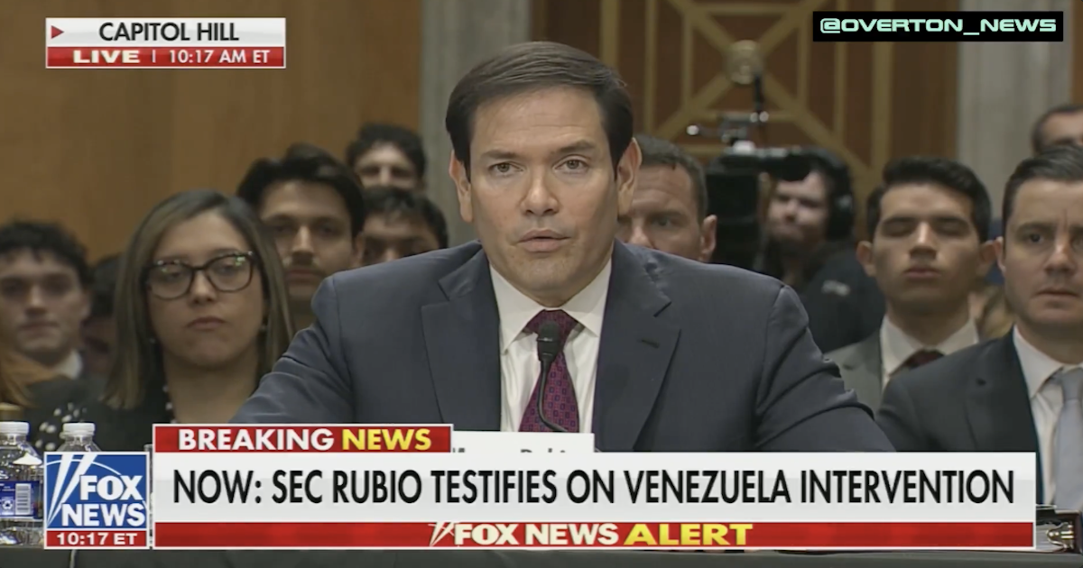 Rubio Blows Up the Venezuela Narrative