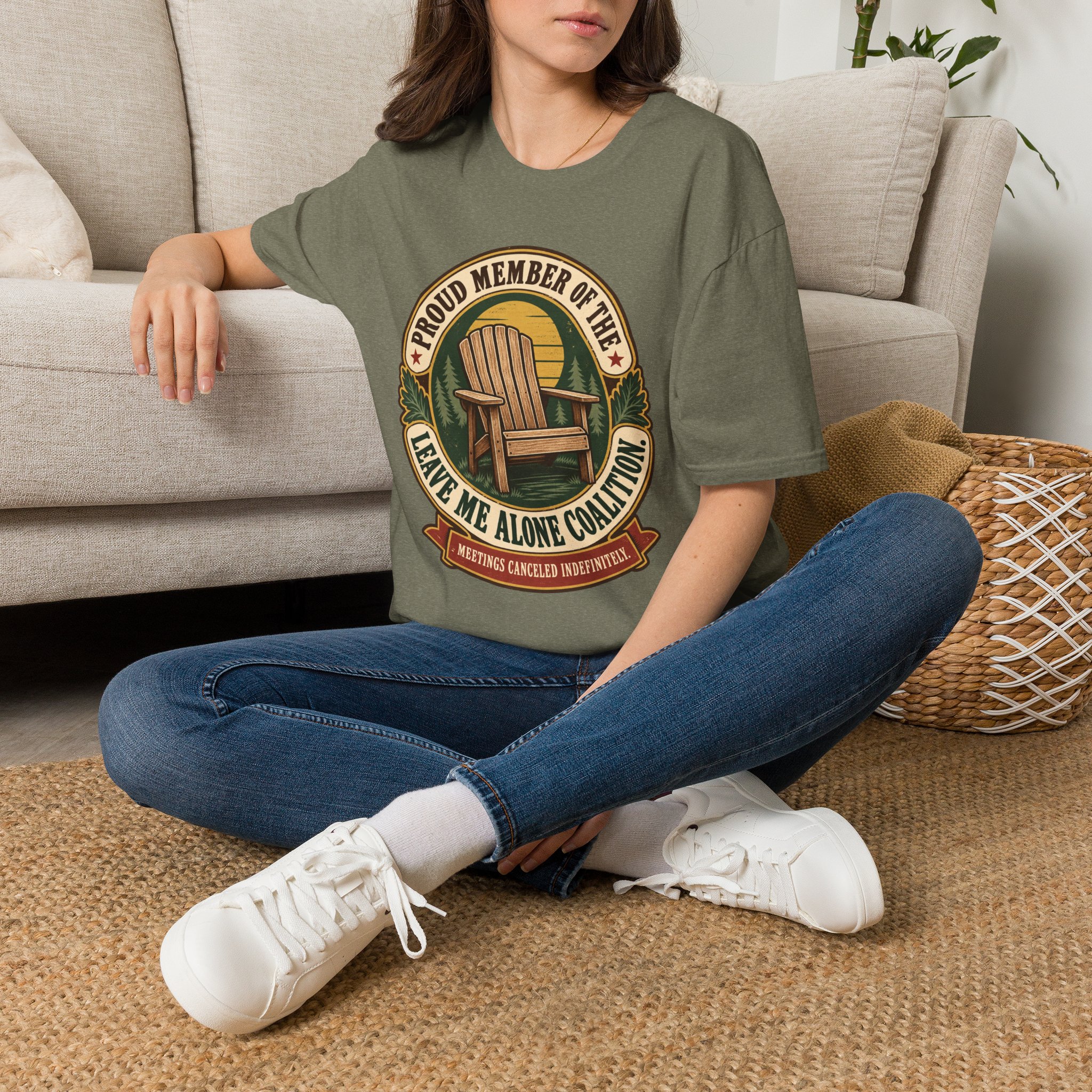 Adirondack Chair "Proud Member of the Leave Me Alone Coalition" T-Shirt - Image 6