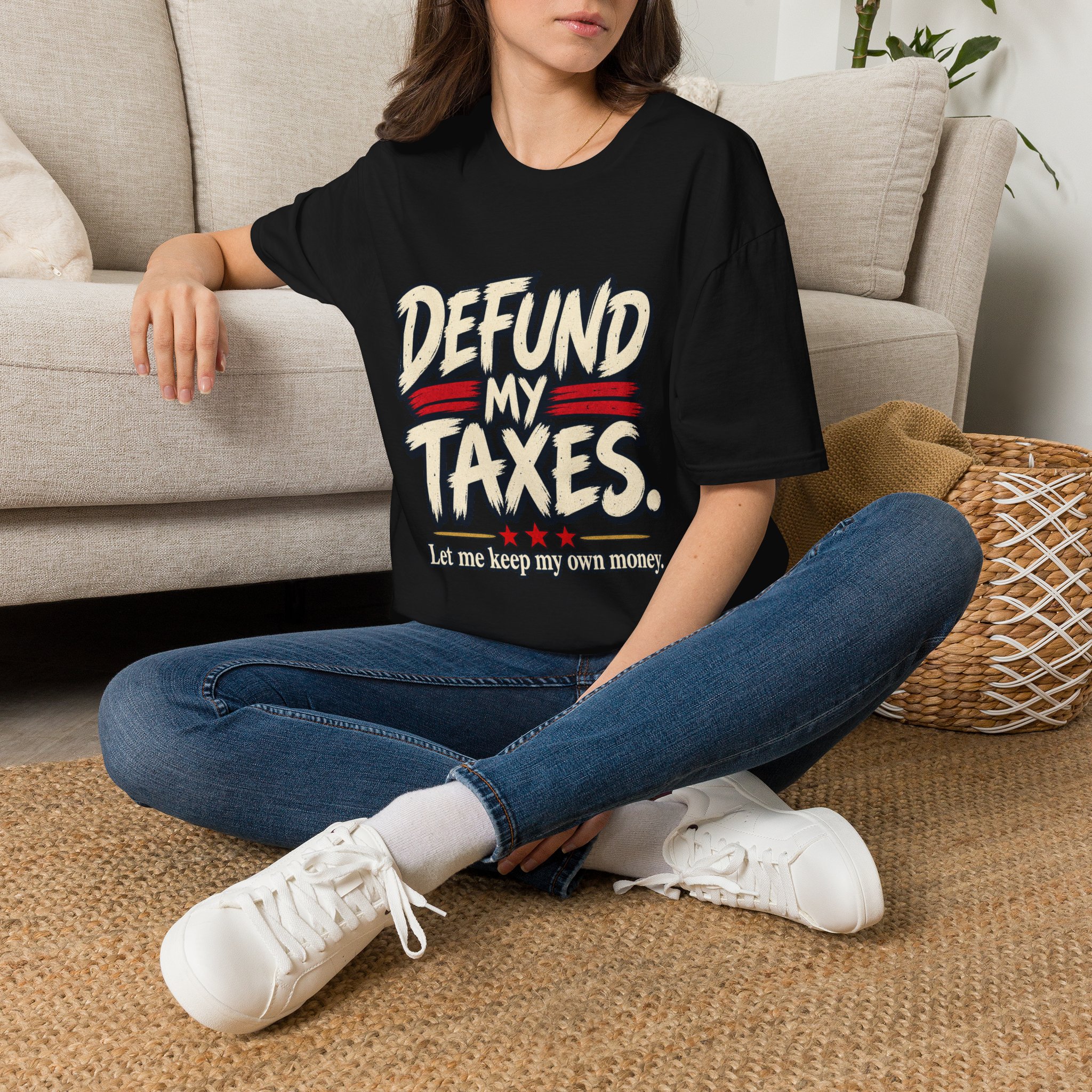 Defund My Taxes T-Shirt — Funny Anti-Tax Political Tee - Image 3