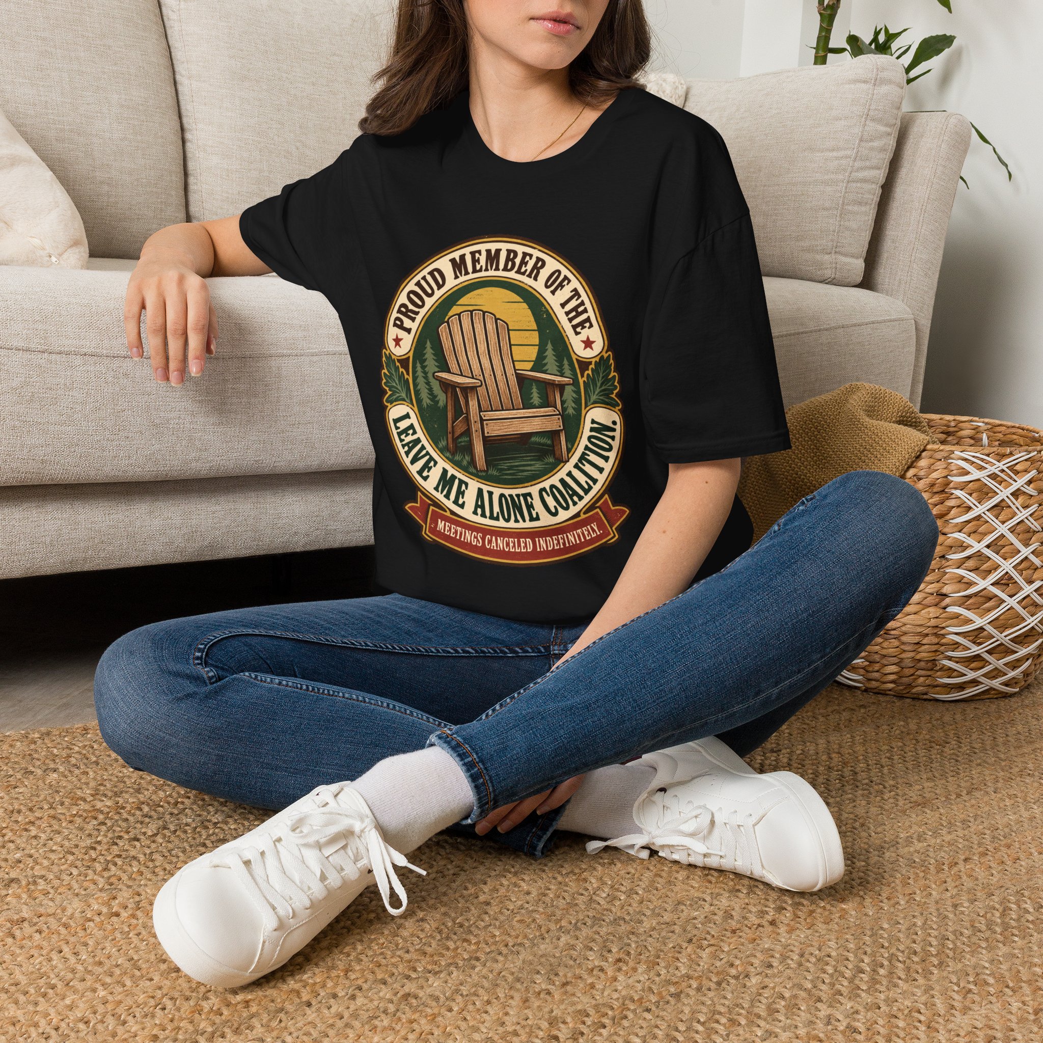 Adirondack Chair "Proud Member of the Leave Me Alone Coalition" T-Shirt - Image 3