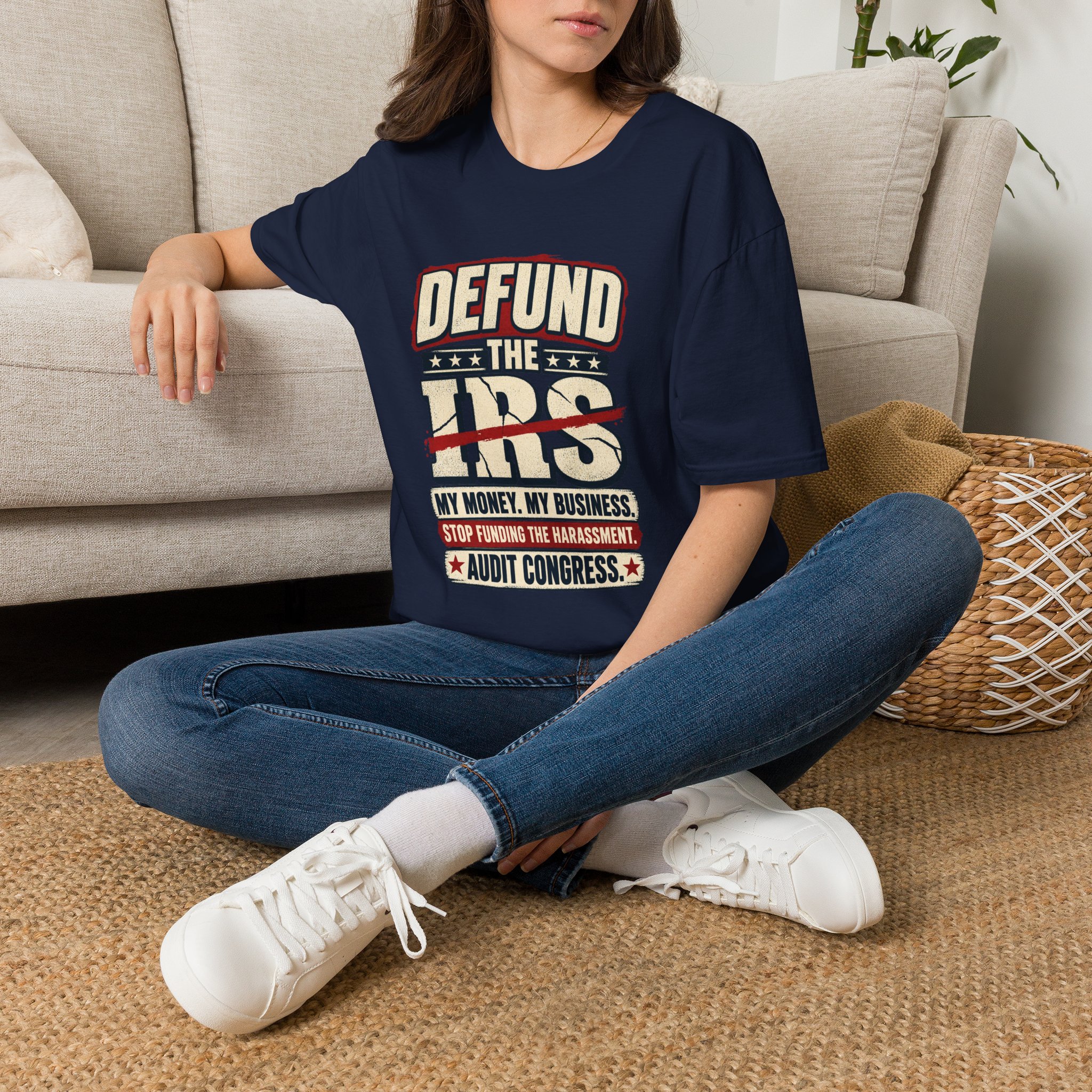 Defund the IRS T-Shirt — Political Protest Tee (My Money My Business) - Image 6