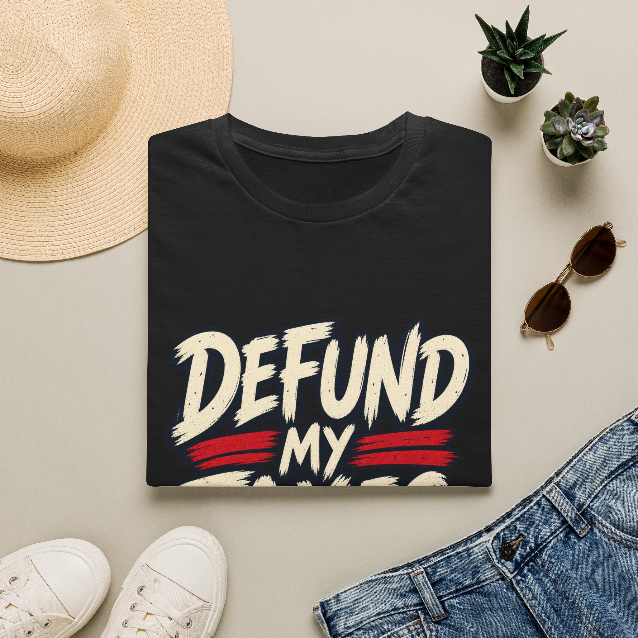 Defund My Taxes T-Shirt — Funny Anti-Tax Political Tee - Image 2