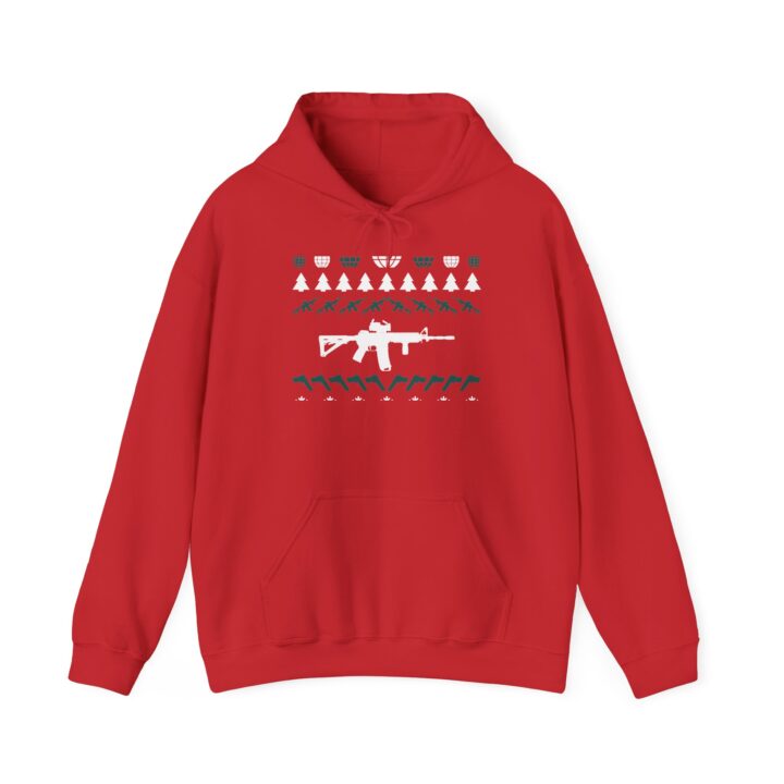 Tactical Christmas Hoodie — White & Green Edition