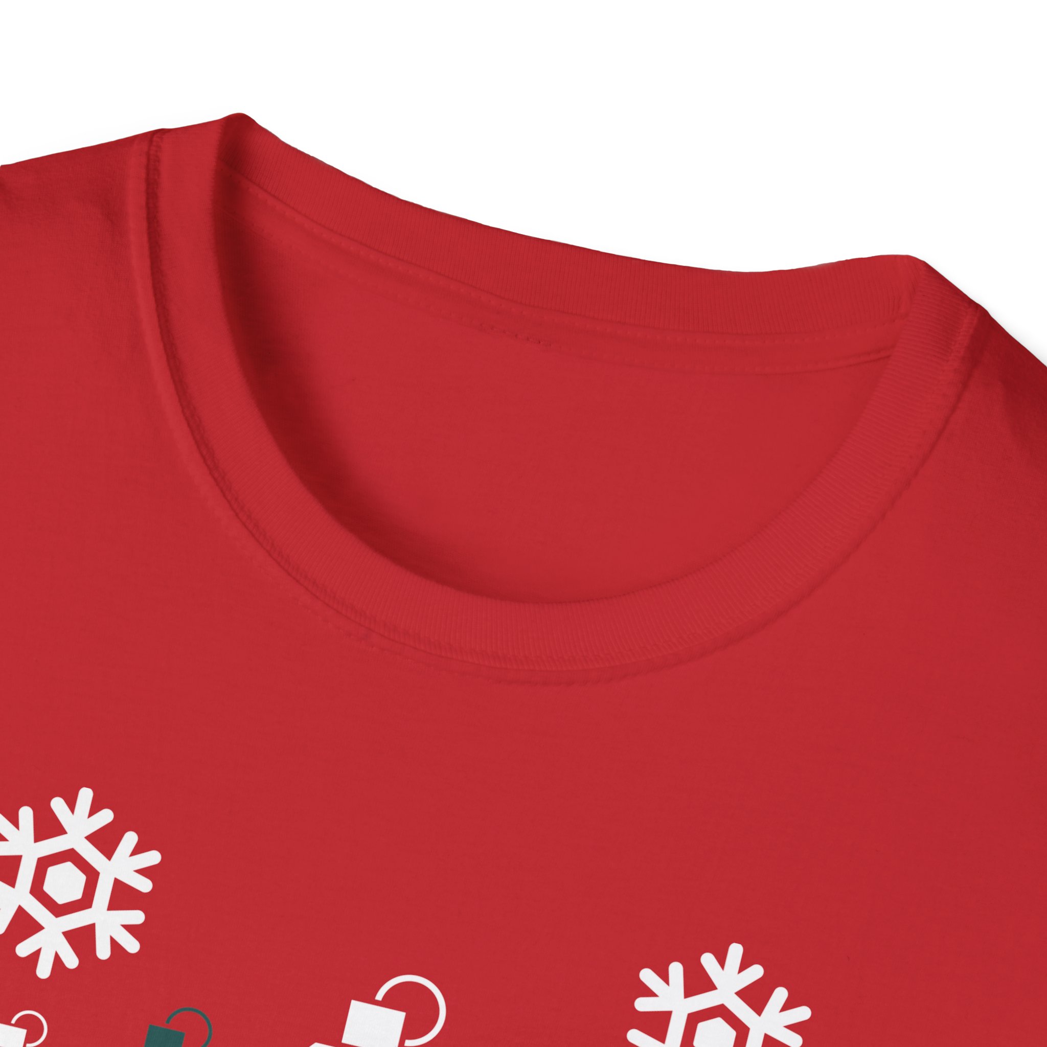 Tactical Christmas Pattern T-Shirt — White & Green Edition - Image 3